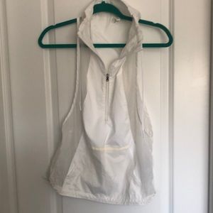 Under Armor running windbreaker tank